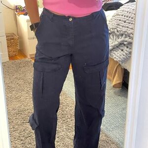 H&M Navy Cargo Pants